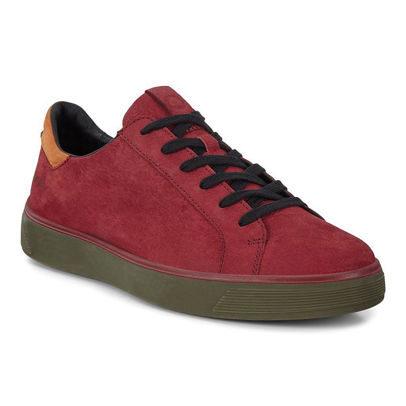 Men Casual Ecco Street Tray M - Sneakers Red - India VFZODU069